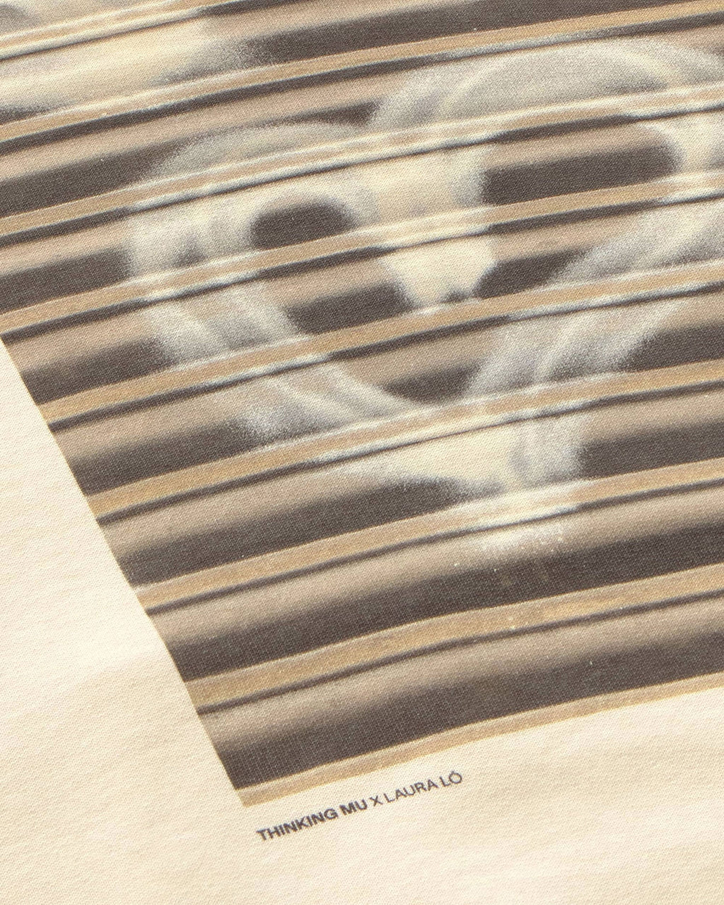 Sudadera blanca grafitti Simon sostenible silueta - 3