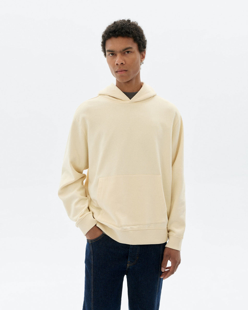 Sudadera con capucha graffiti blanca Simon sostenible - 1