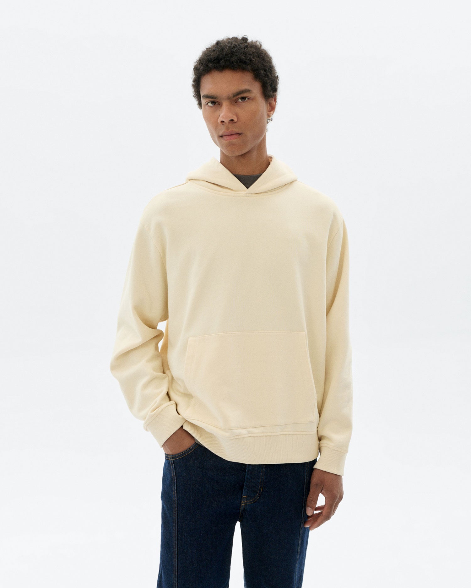 Sudadera con capucha graffiti blanca Simon sostenible - 1