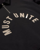 Sudadera negra must unite Gallagher sostenible - silueta 2