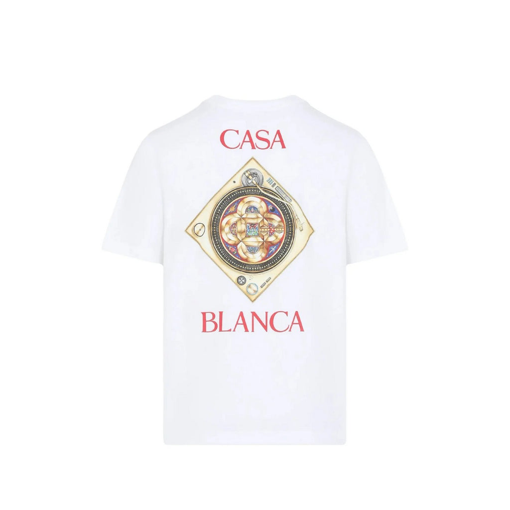 T‑Shirt Plafond Orné de Musique - Blanc