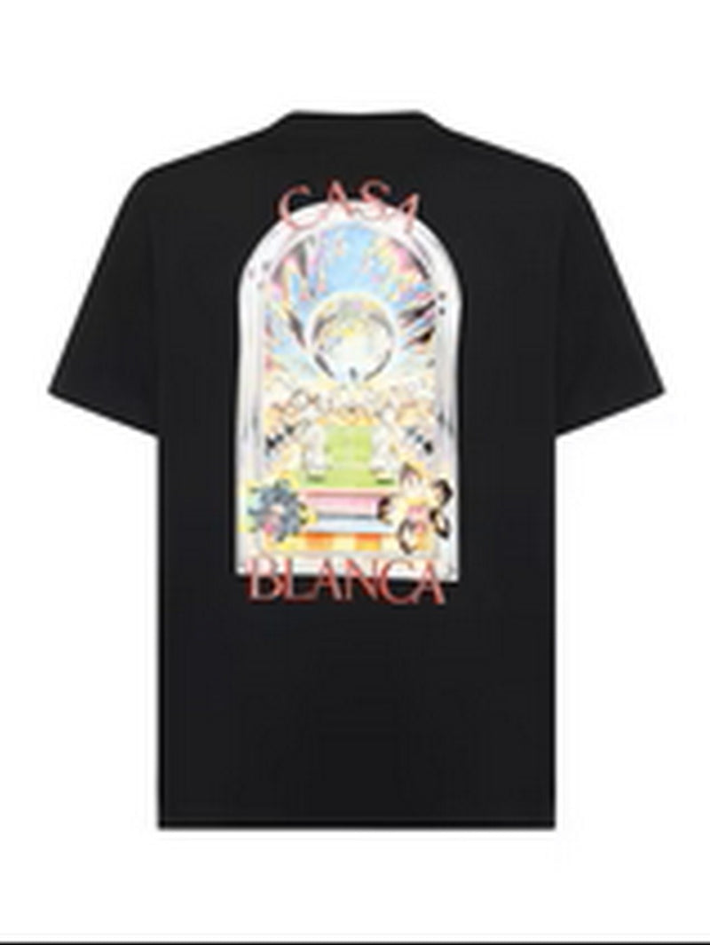 Tennis Landscape T-Shirt - Black
