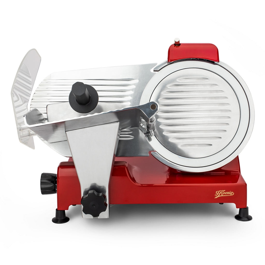 25cm Meat Slicer - Red/Stainless Steel