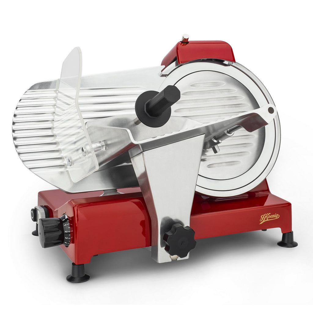 25cm Meat Slicer - Red/Stainless Steel