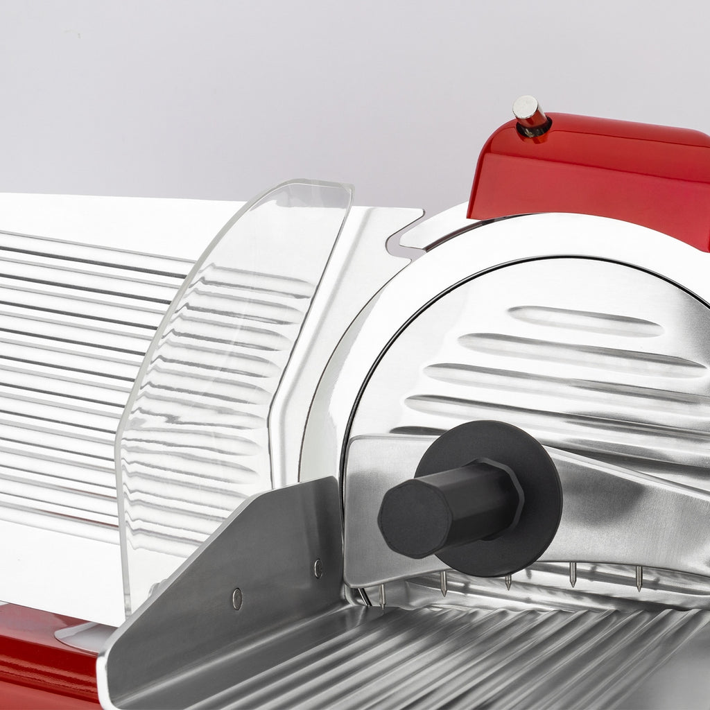 25cm Meat Slicer - Red/Stainless Steel