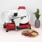 25cm Meat Slicer - Red/Stainless Steel