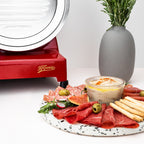 25cm Meat Slicer - Red/Stainless Steel