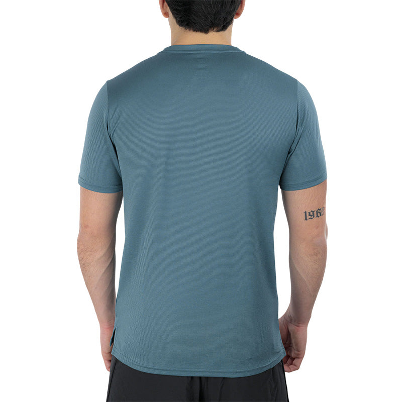 Camiseta New Balance Hombre - Azul Verde