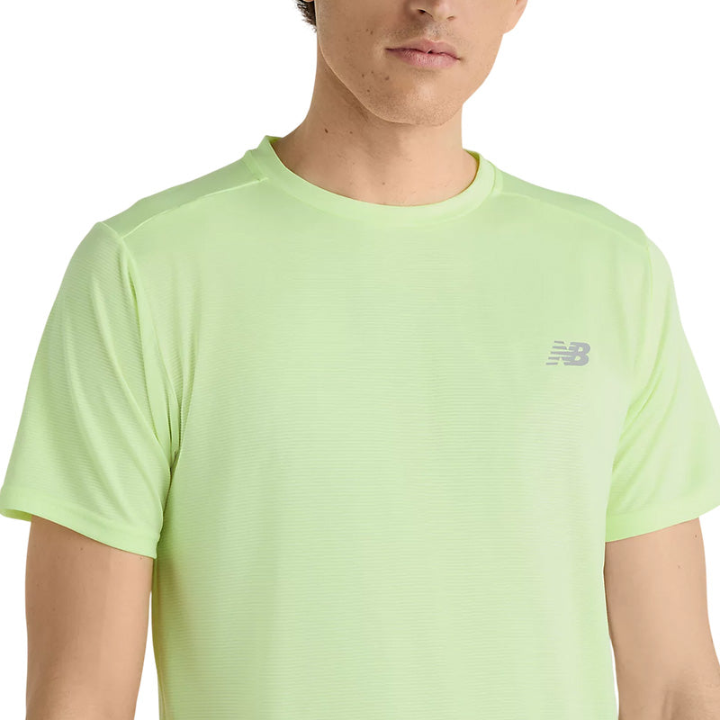 Camiseta New Balance Hombre - Verde Neón