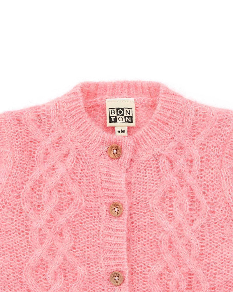 Cardigan Rose Bébé