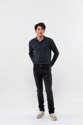 Pantalon Droit Ajusté Nobilis Denim Stretch - Gris - Homme