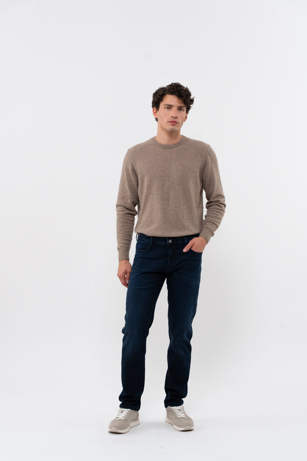 Pantalon Droit Ajusté Nobilis Denim - Bleu Noir - Homme