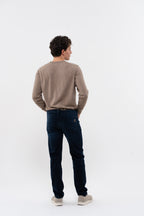 Pantalon Droit Ajusté Nobilis Denim - Bleu Noir - Homme