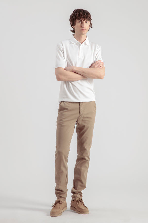 Pantalon Chino Ajusté - Beige - Homme