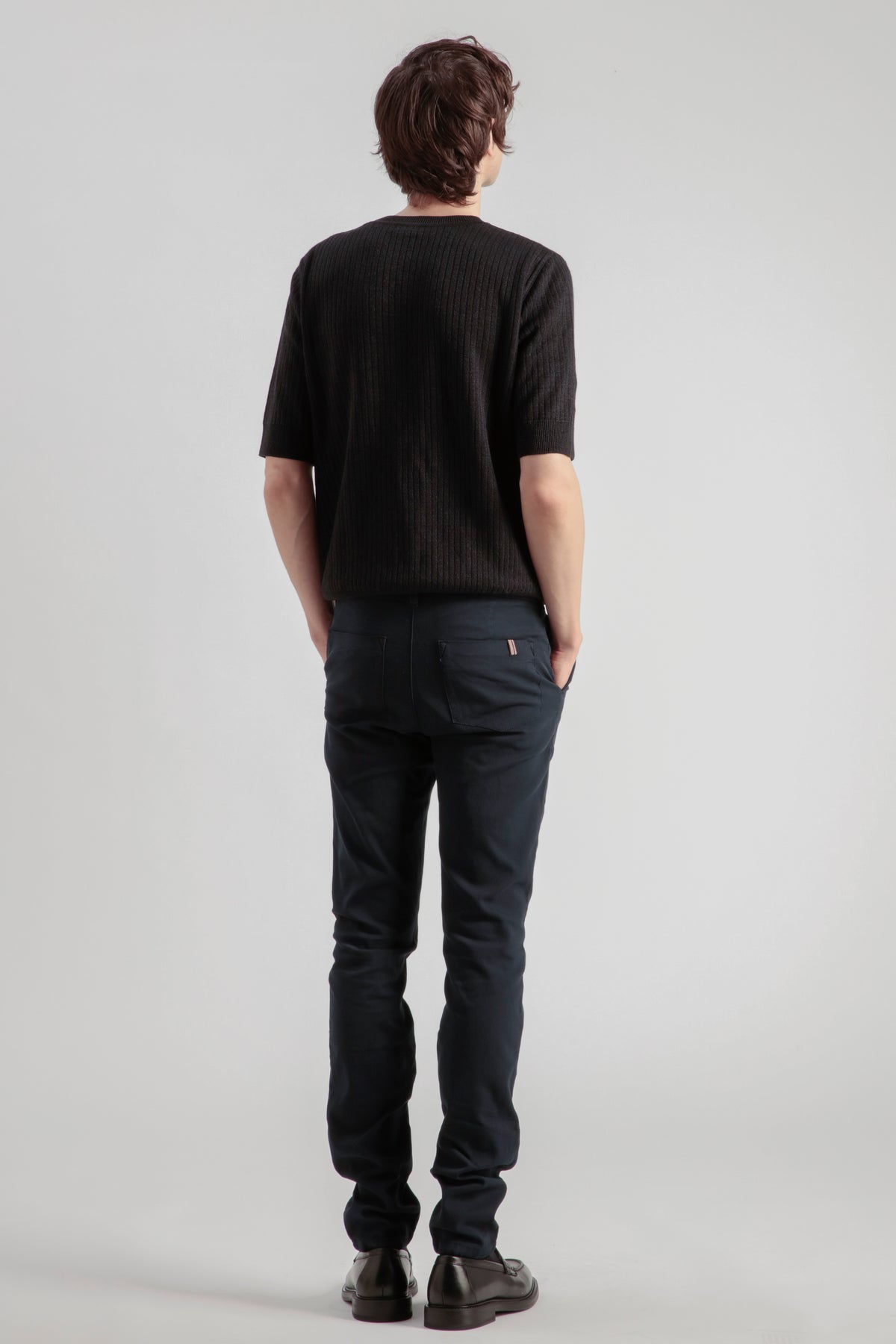 Pantalon Chino Ajusté - Bleu Marine - Homme