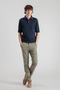 Pantalon Chino Ajusté - Vert Olive - Homme