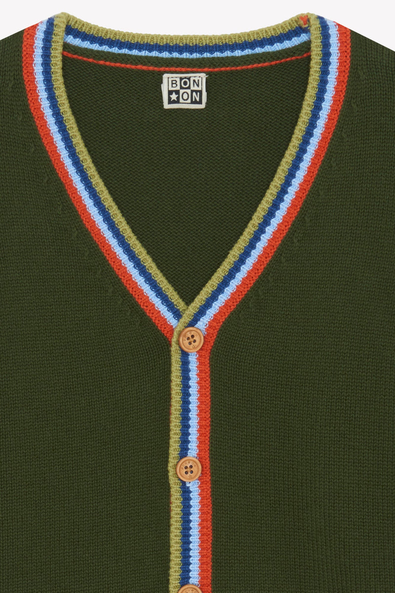 Cardigan - Tomy Vert