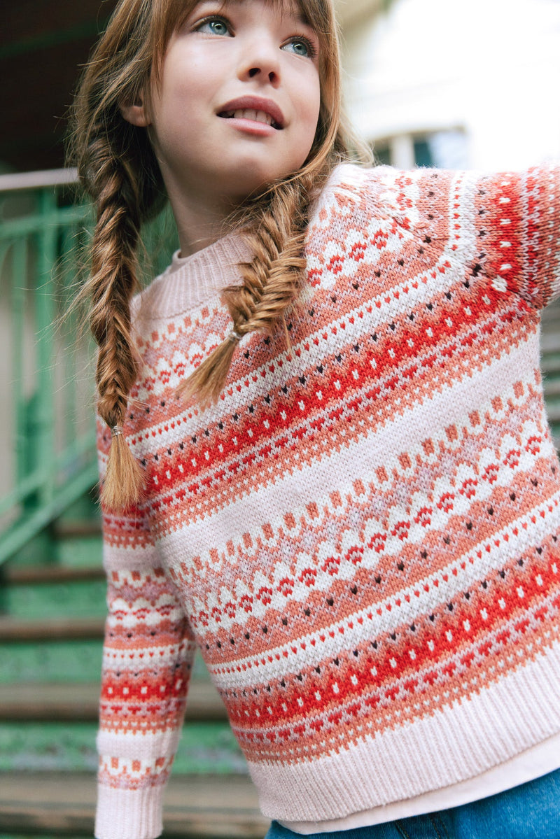 Pull - Joris Jacquard Peach