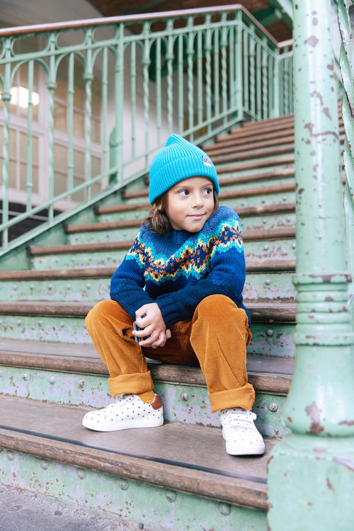 Pull - Joris Jacquard Navy