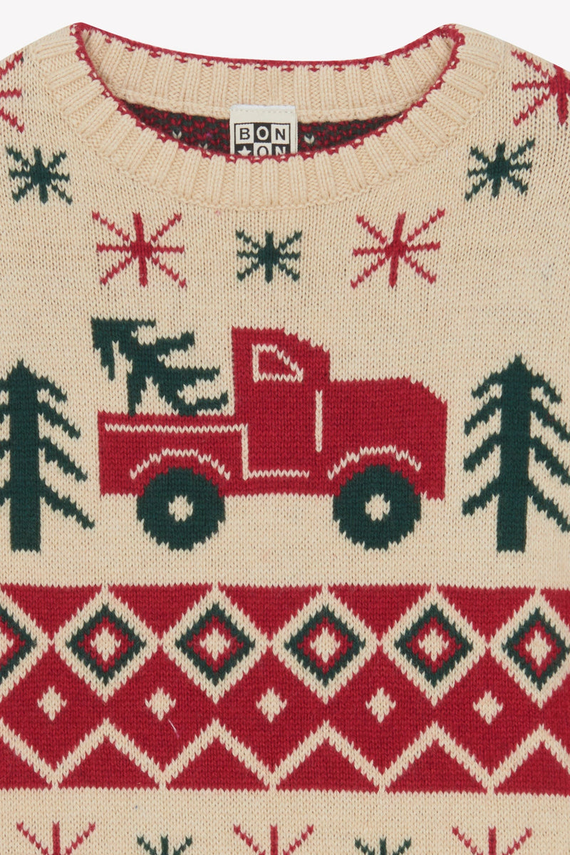 Pull - Joel Jacquard Beige