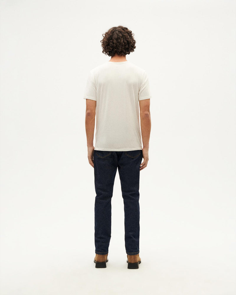 Camiseta blanca Happy sun sostenible-4