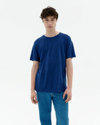 T-Shirt aus Hanf – Blau