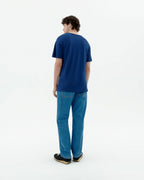 T-Shirt aus Hanf – Blau