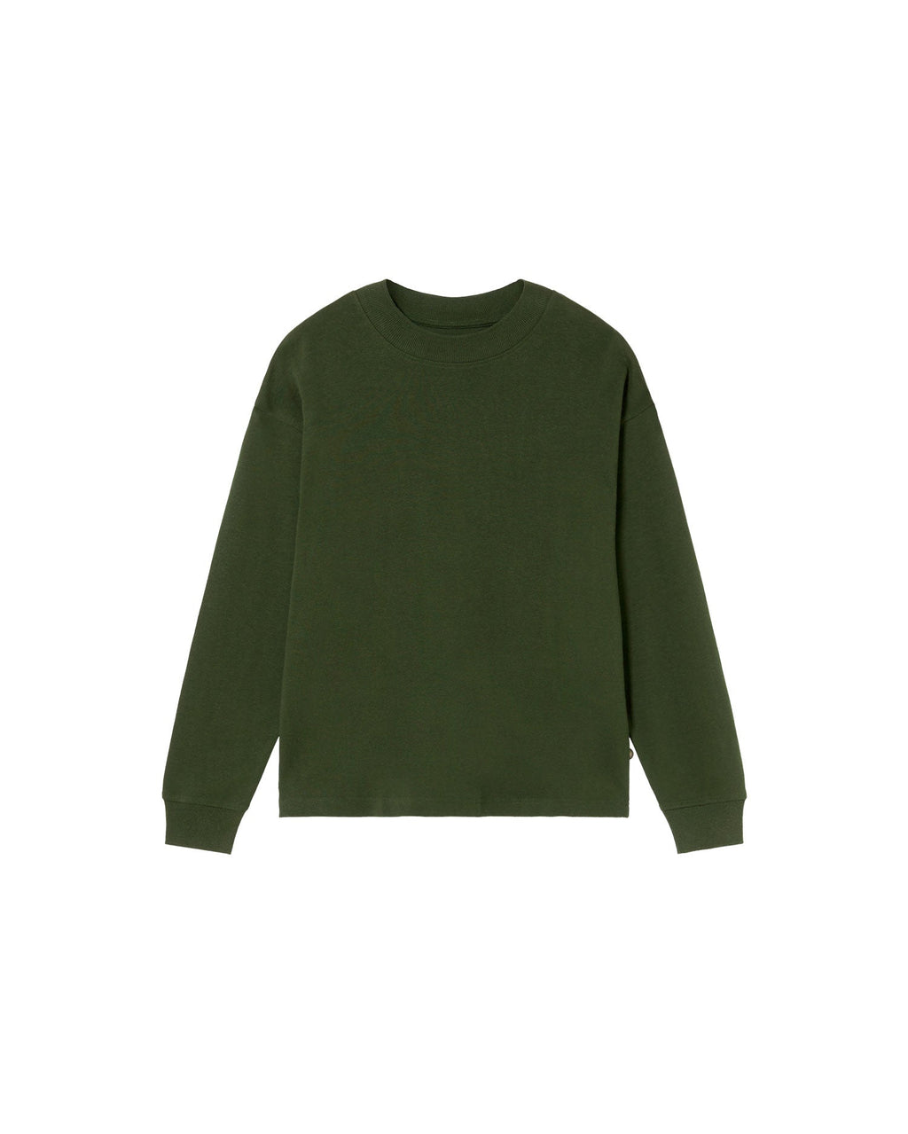 Camiseta gruesa verde hemp Doug sostenible - silueta 3