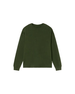Camiseta gruesa verde hemp Doug sostenible - silueta 3