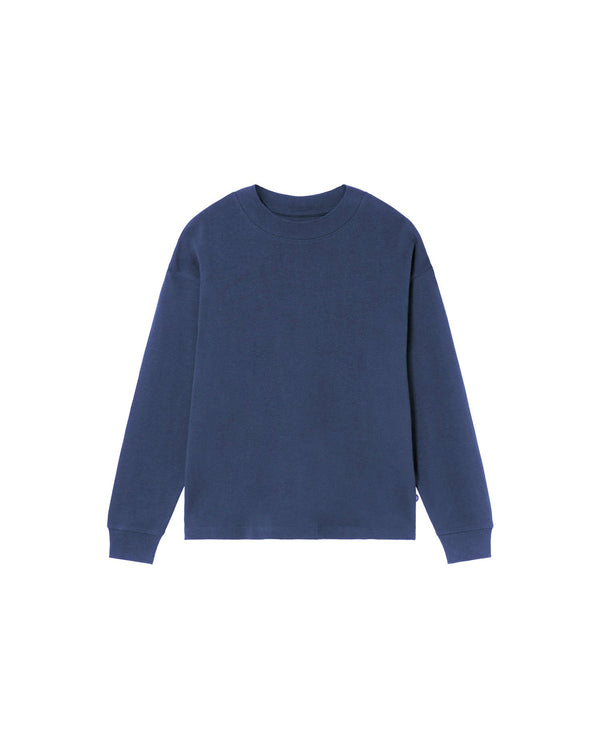 T-shirt spessa in canapa Doug - Blu
