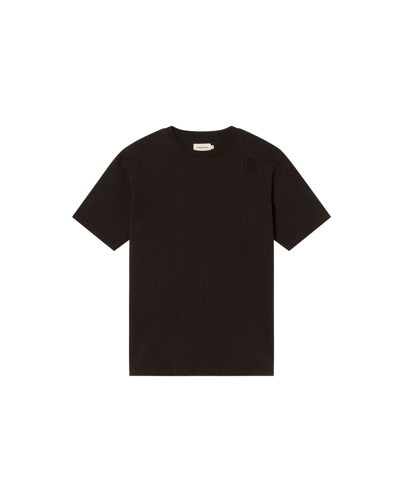 Camiseta negra Aaron sostenible-silueta-1