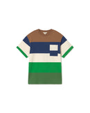 Camiseta rayas multicolor Aaron sostenible - silueta 1