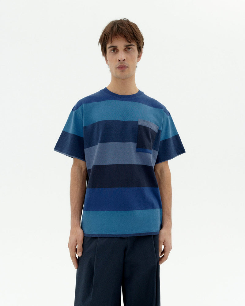 T-Shirt Rayé Bleu Aaron