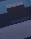 Camiseta rayas azules multicolor Aaron sostenible - silueta 2