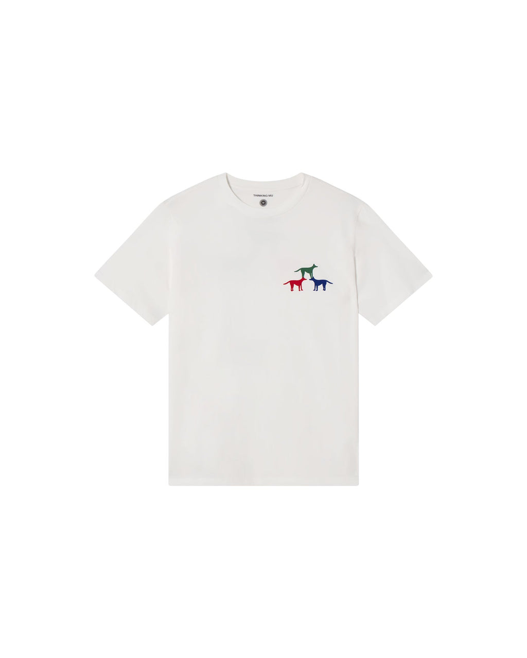 Zach sustainable puppies white T-shirt - silhouette 1