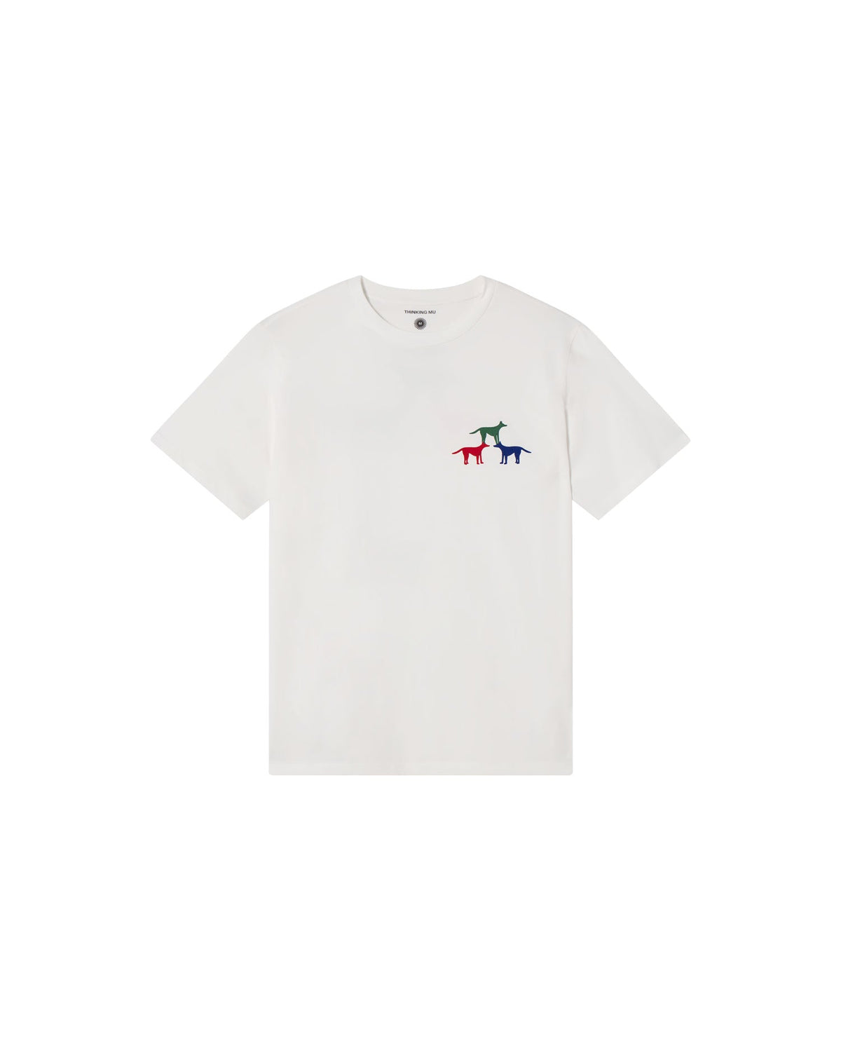 Zach sustainable puppies white T-shirt - silhouette 1