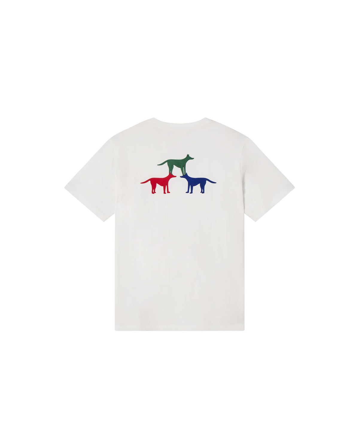 Zach sustainable puppies white T-shirt - silhouette 2