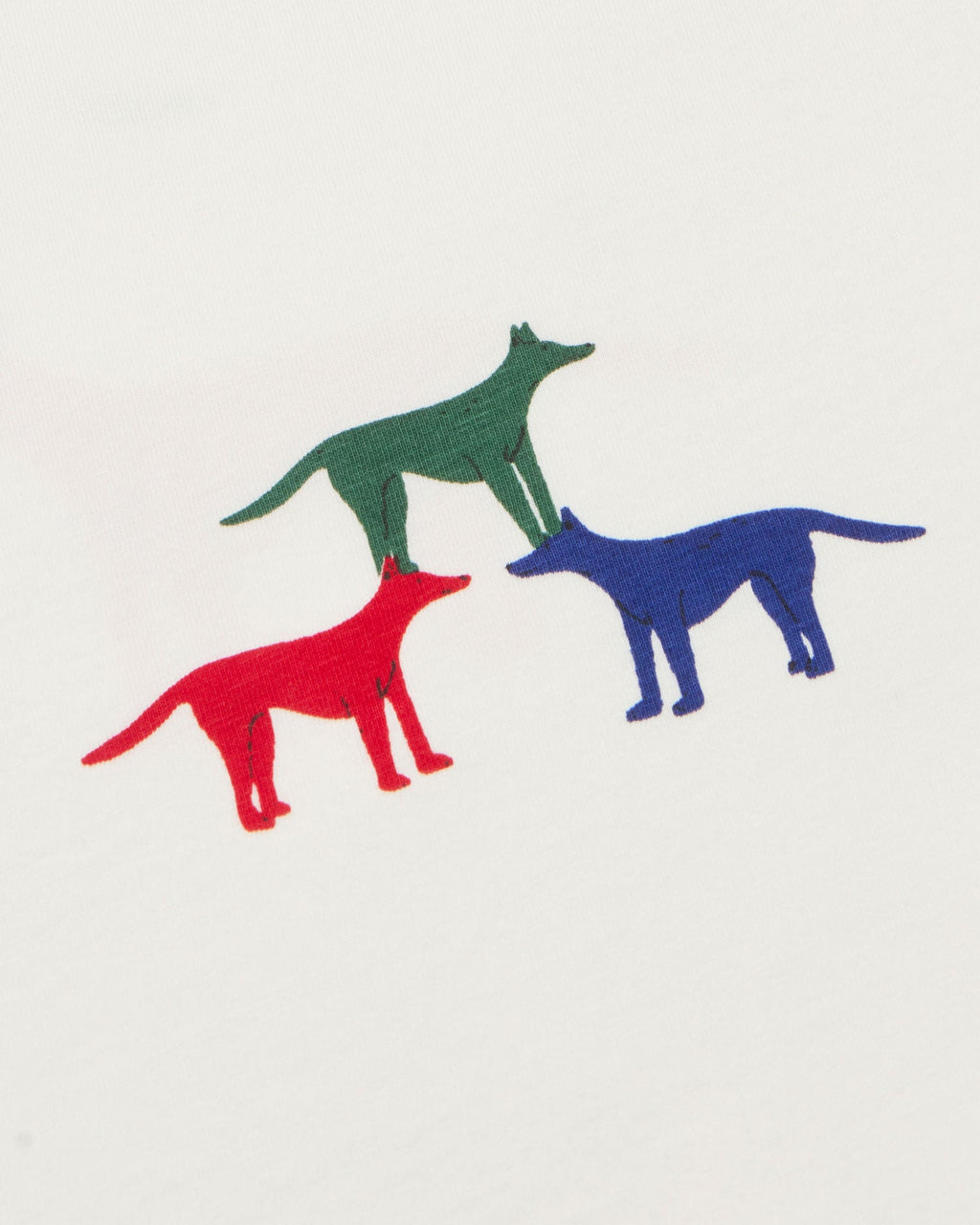Zach sustainable puppies white T-shirt - silhouette 3