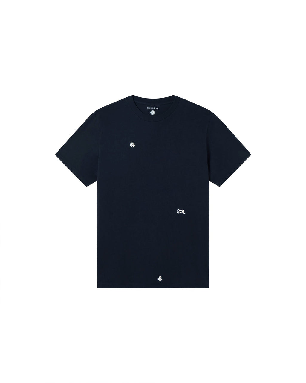 Zach sustainable navy solsol T-shirt - silhouette 1