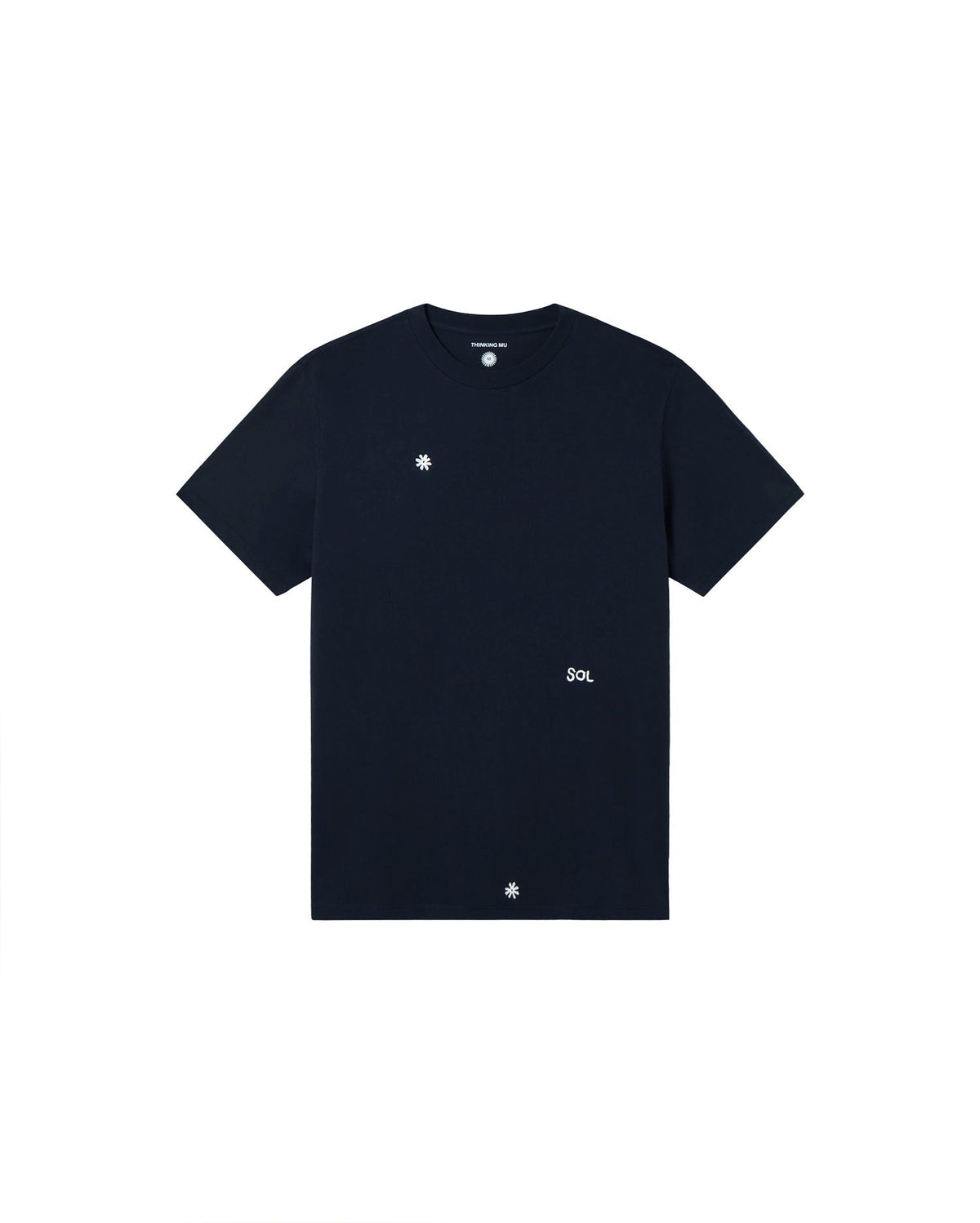 Zach sustainable navy solsol T-shirt - silhouette 1