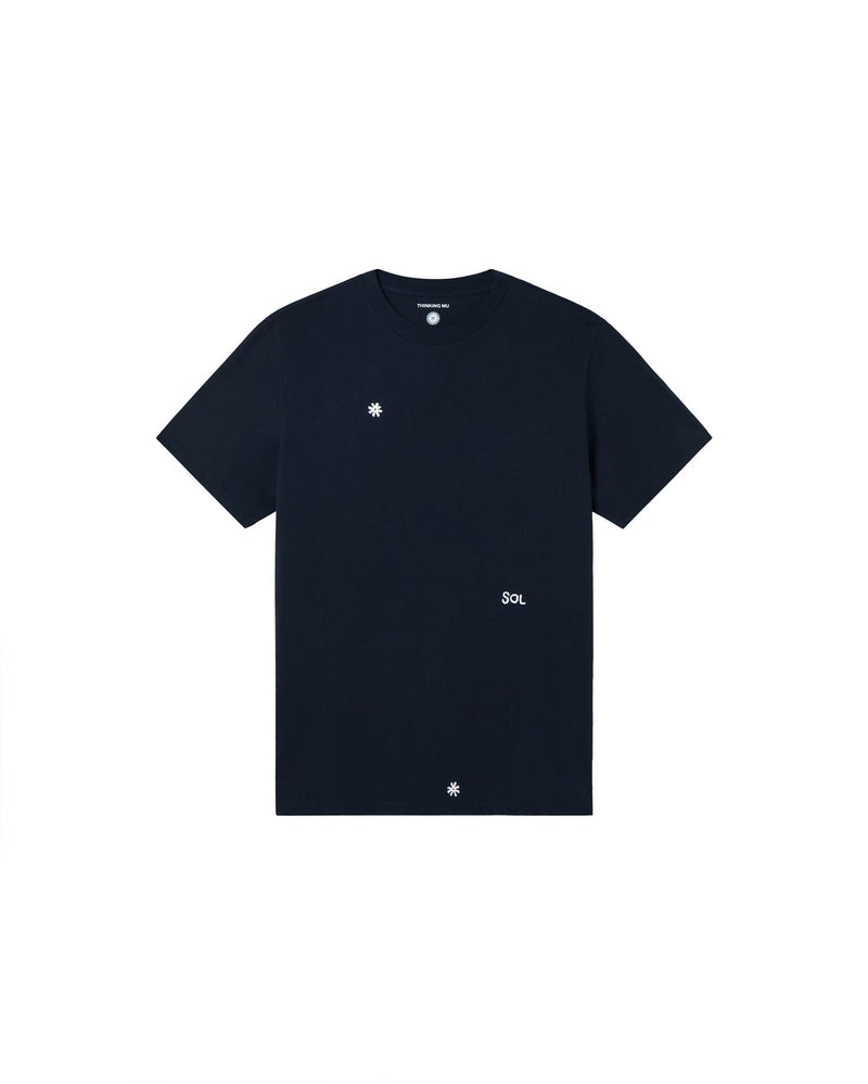 Camiseta navy solsol Zach sostenible - silueta 1