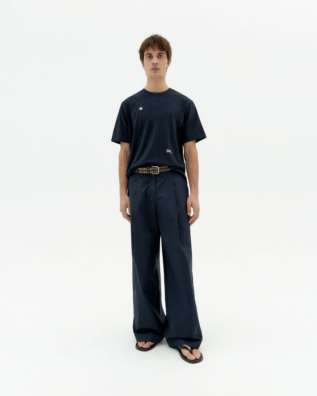 Zach sustainable navy solsol T-shirt-2