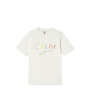 Camiseta blanca colors Zach sostenible - silueta 1