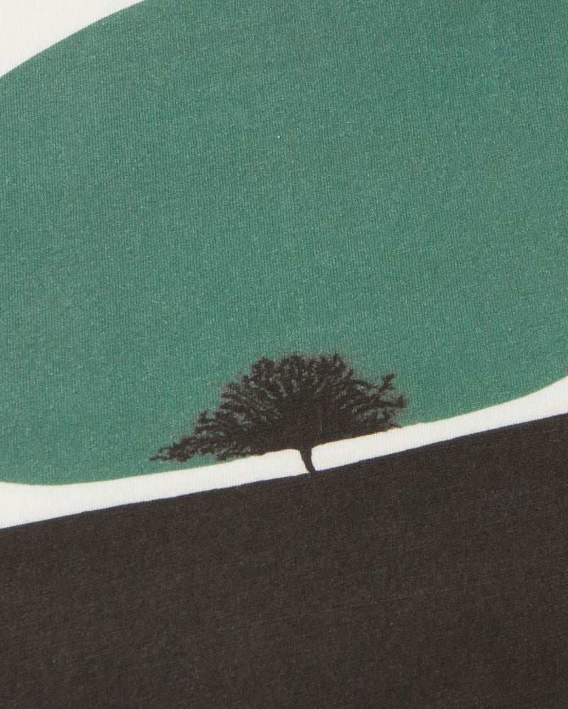 Camiseta blanca trees Zach sostenible - silueta 3