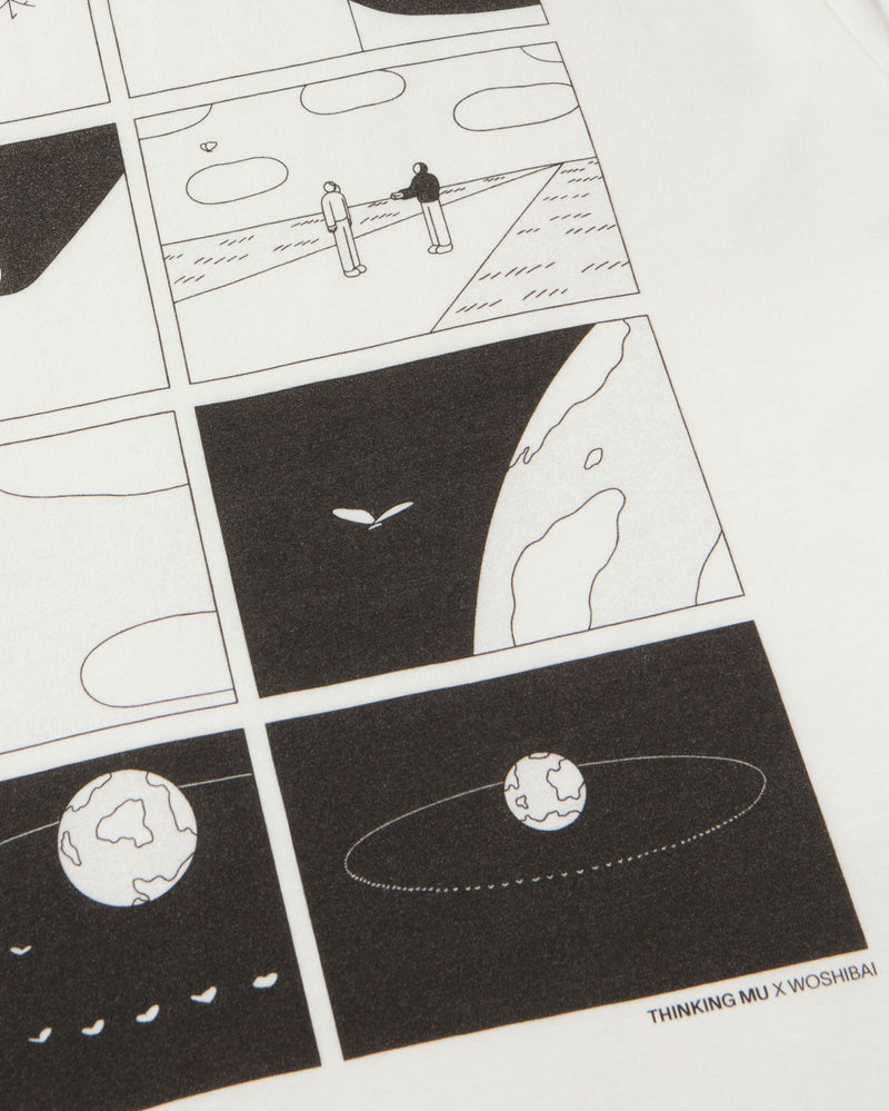 Camiseta blanca pocket Zach sostenible - silueta 3