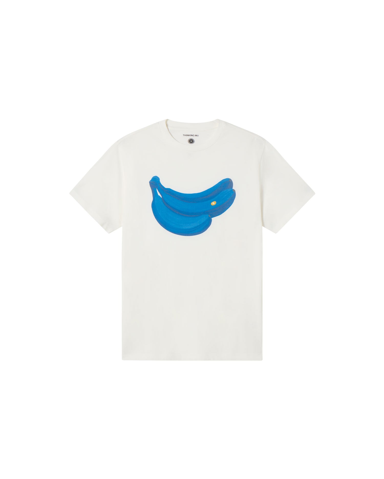 T-shirt blanca bananas Zach sostenible - silueta 1