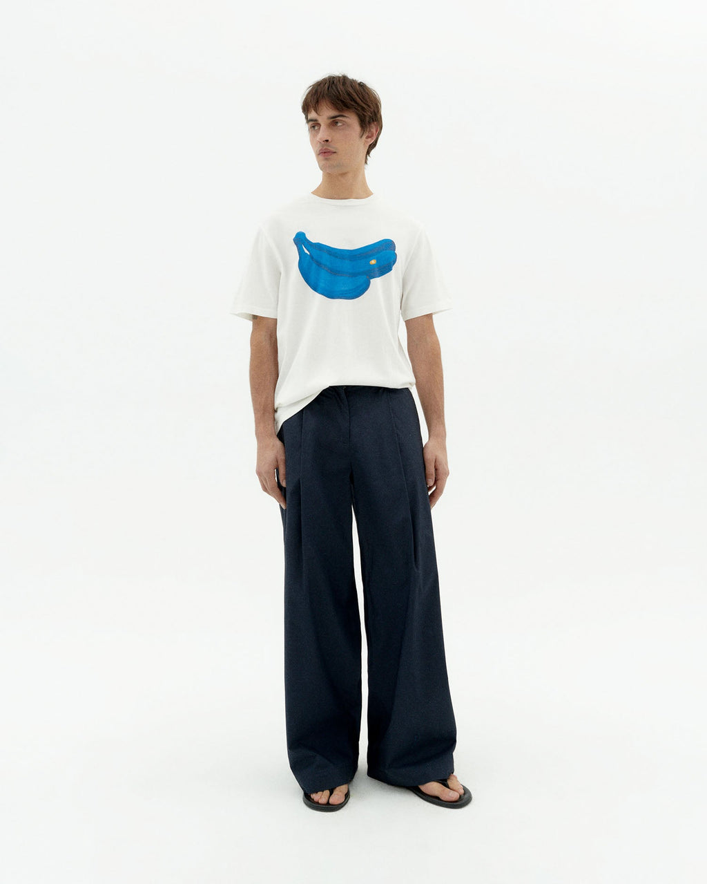 T-shirt blanca bananas Zach sostenible-2