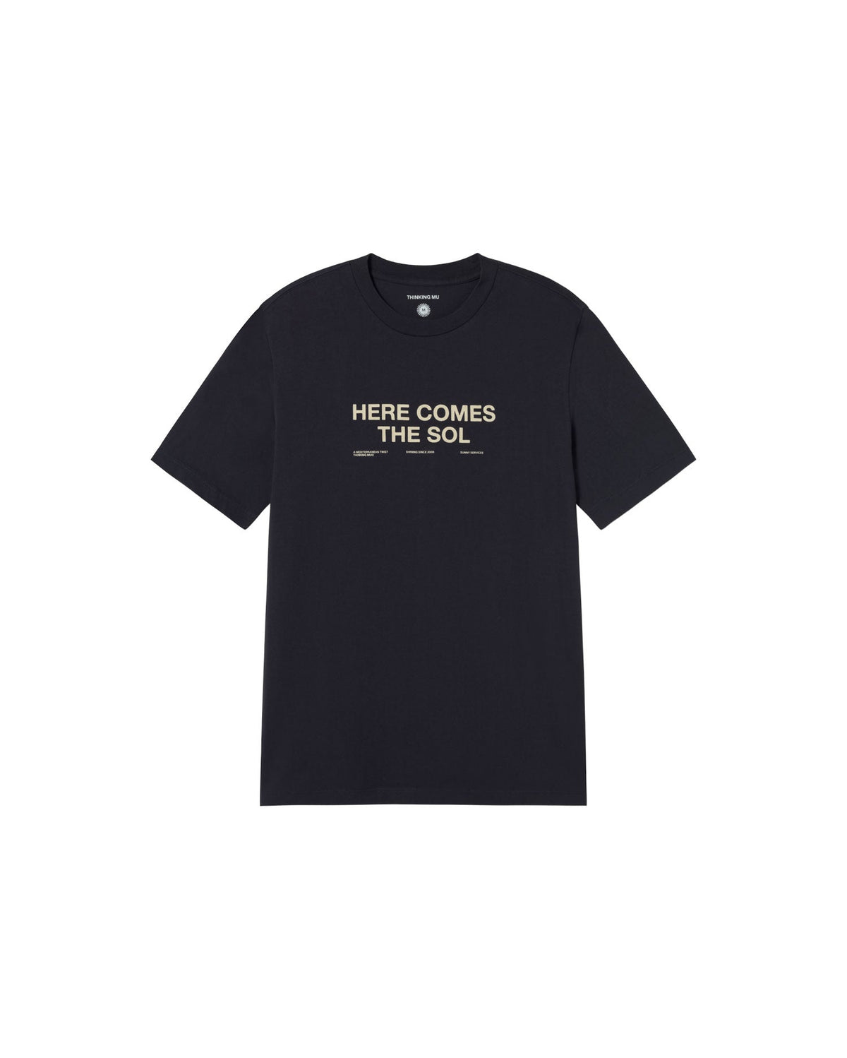 Navy classic sun Zach sustainable T-shirt - silhouette 2