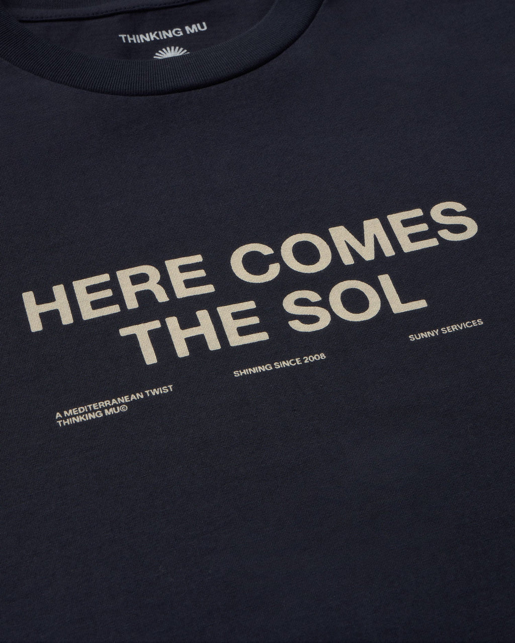 Navy classic sun Zach sustainable T-shirt - silhouette 1