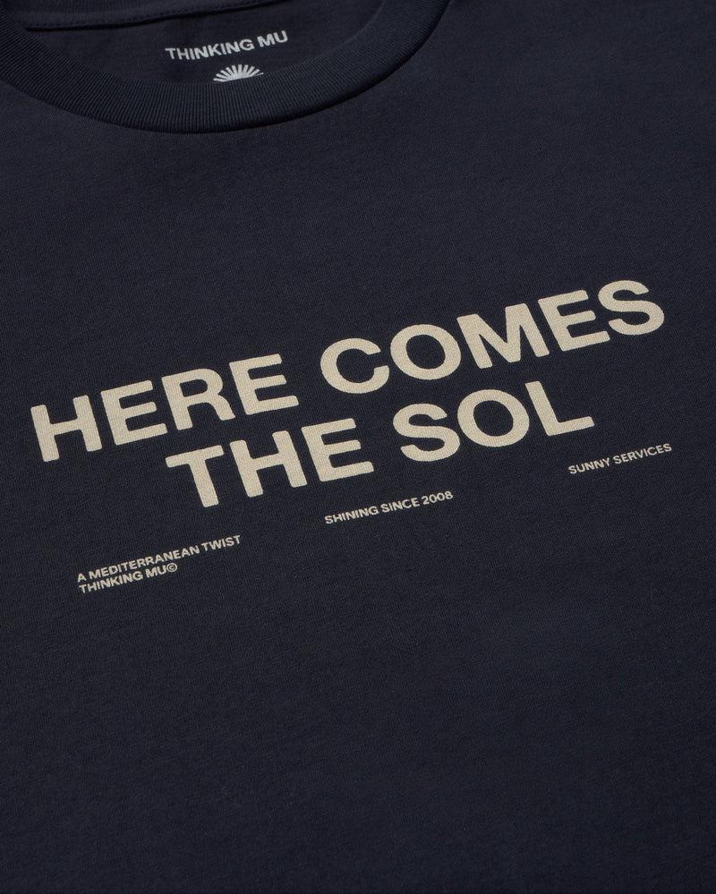 Camiseta navy classic sol Zach sostenible - silueta 1